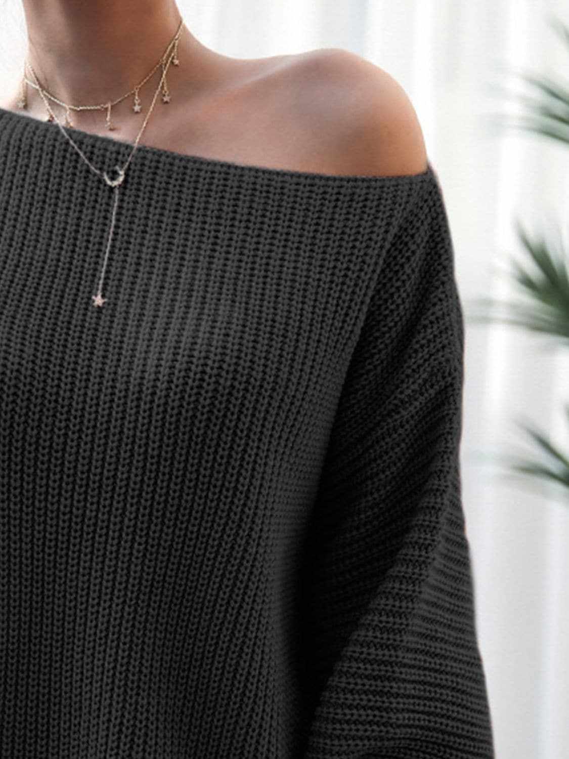 Cozy ribbed sweater dress - acrylic - Love Salve